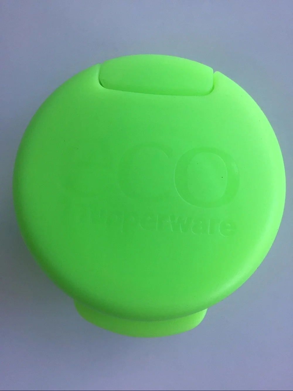 Tupperware lime neon green water bottle